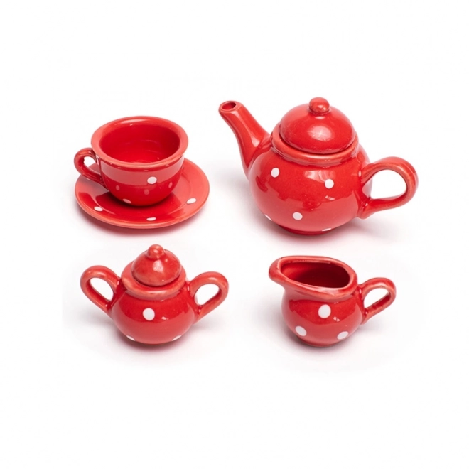 Red Polka Dot Tea Set