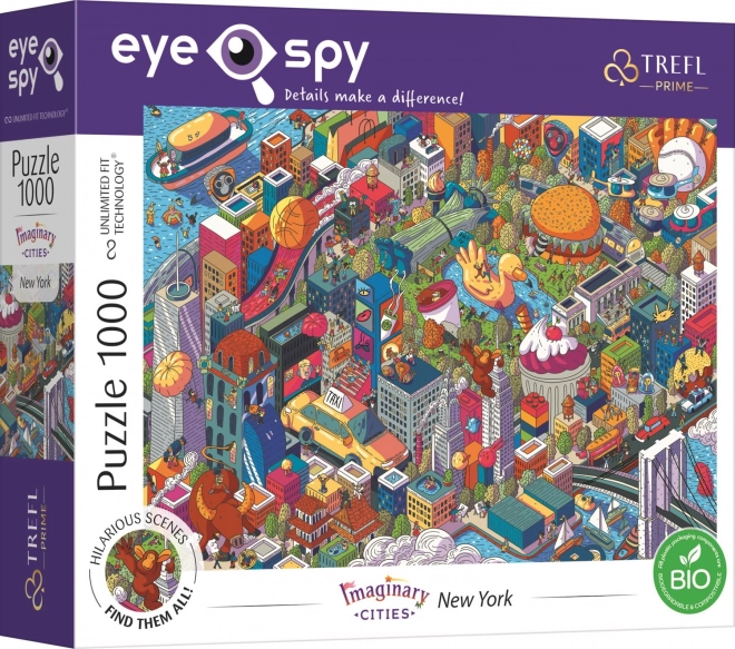 Trefl Puzzle UFT Eye-Spy Imaginary Cities: New York 1000 Pieces