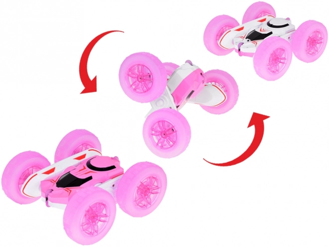 Remote Control Stunt Car with Light-Up Wheels