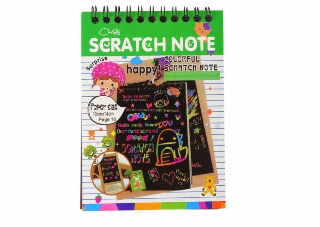 Scratch Art Notepad for Kids Green