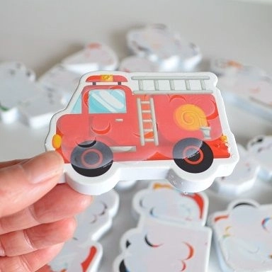 Color Changing Bath Stickers Trucks