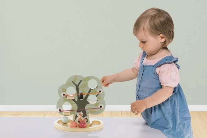 Wooden Marble Run Tree Toy