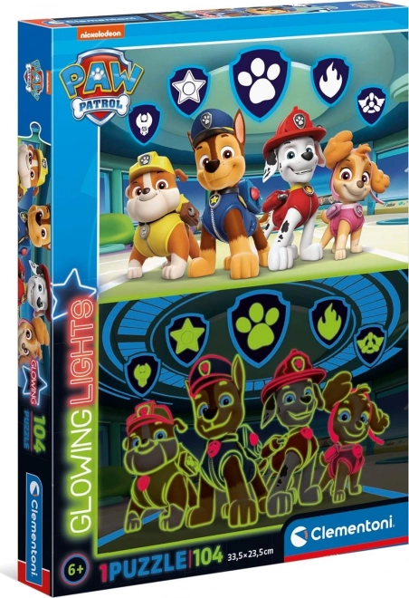 Glowing Puzzle PAW Patrol 104 Pieces