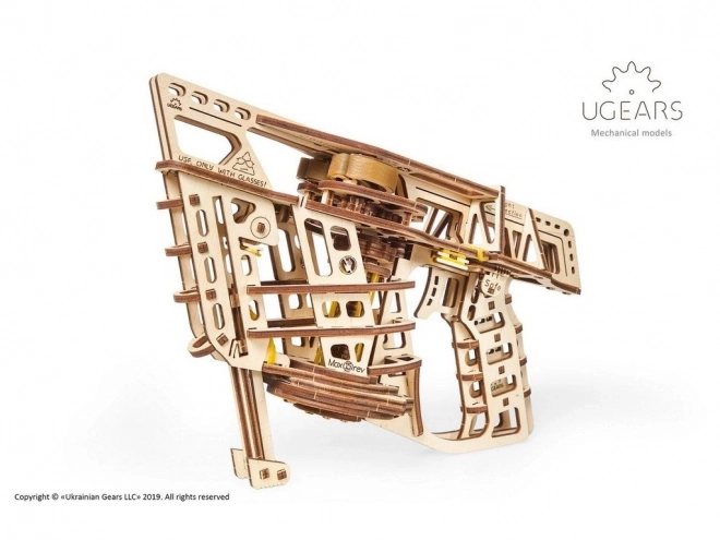 Ugears 3D Wooden Mechanical Puzzle Launching Airplane