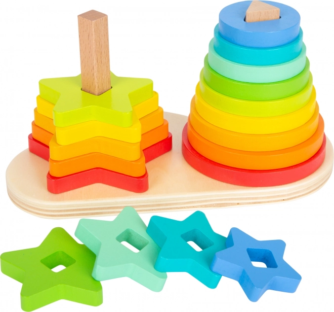 Rainbow Duo Stacking Tower