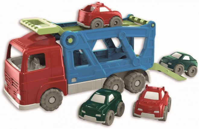 Recycled Car Transporter with 4 Cars