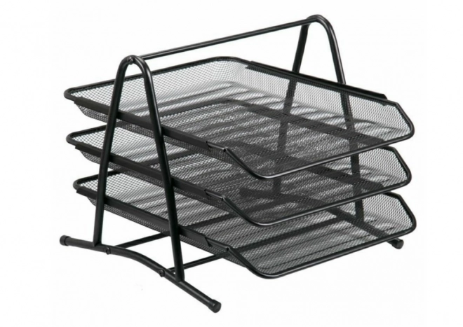 Metal Black 3 Drawer Organizer