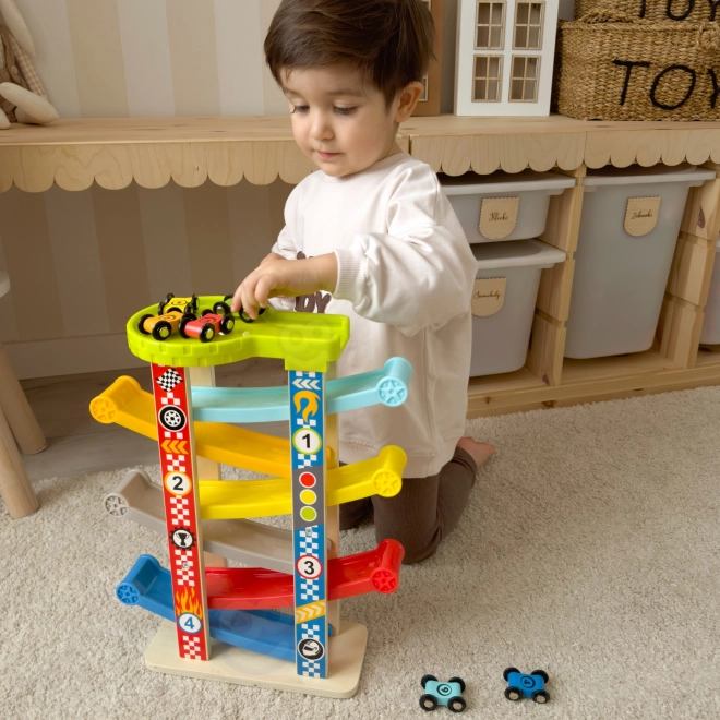 Tooky Toy Barevná skluzavka pro auta
