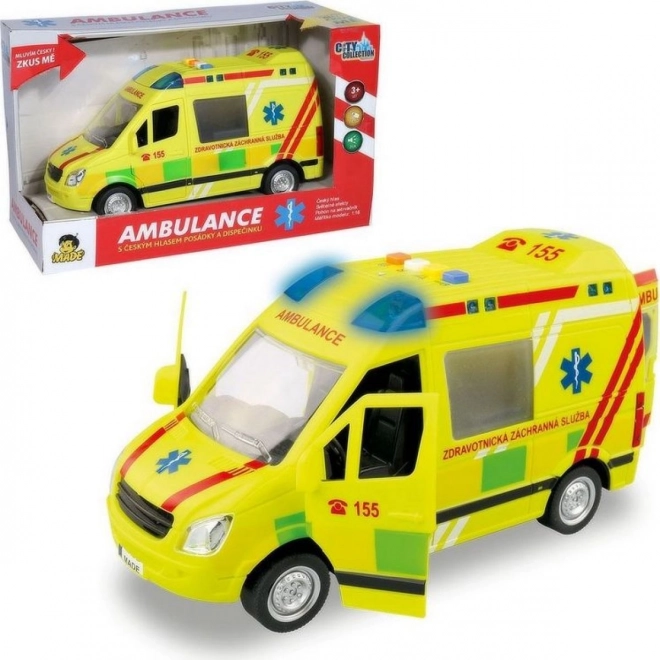 Battery Operated Ambulance with Czech Voice