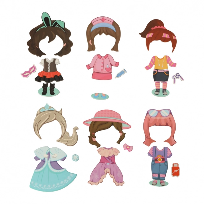 Magnetic Puzzle Book Dress Up Doll