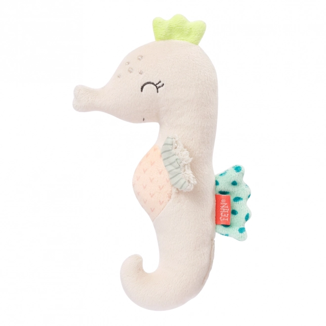 Rattle and Muslin Baby Gift Set Sea Horse