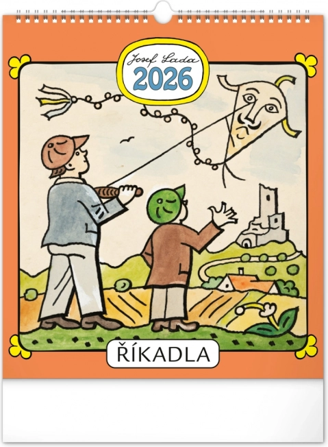 Muurkalender Josef Lada - Rijmpjes 2026