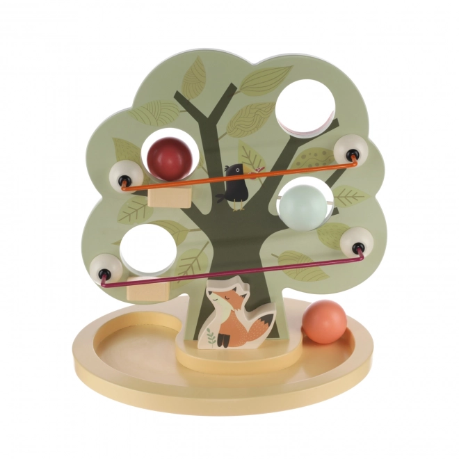 Wooden Marble Run Tree Toy