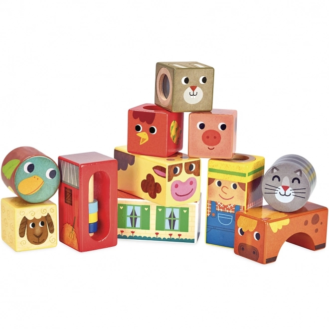 Sound Farm Wooden Blocks by Vilac