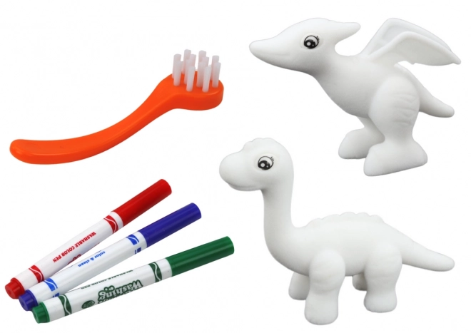 DIY Artistic Dinosaur Figurine Set