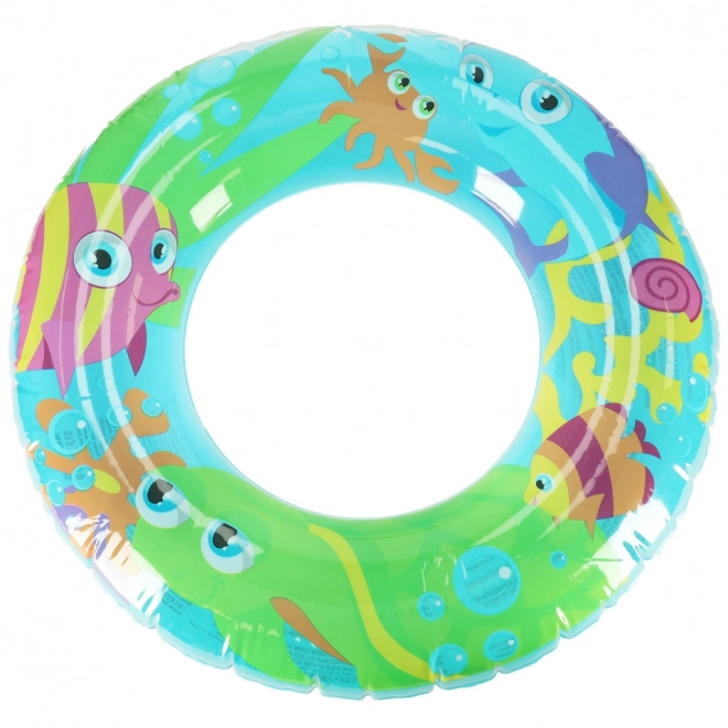 inflatable swimming ring with colorful sea animals