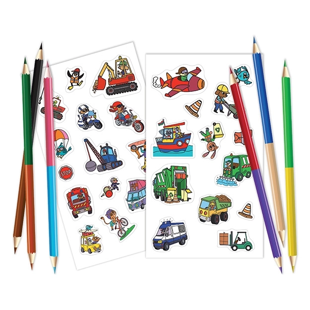 Travel Coloring Book: Transportation Theme