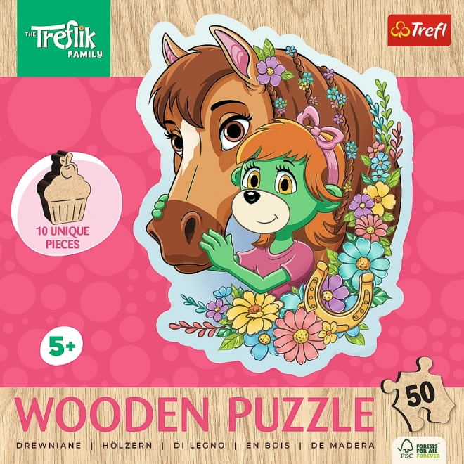 Wooden Puzzle Trefliki Happy Family