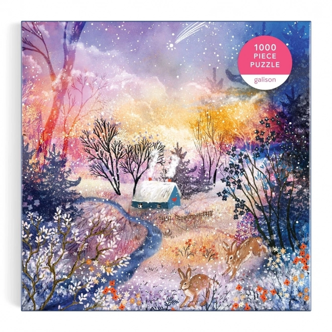 Galison magical snowy landscape puzzle