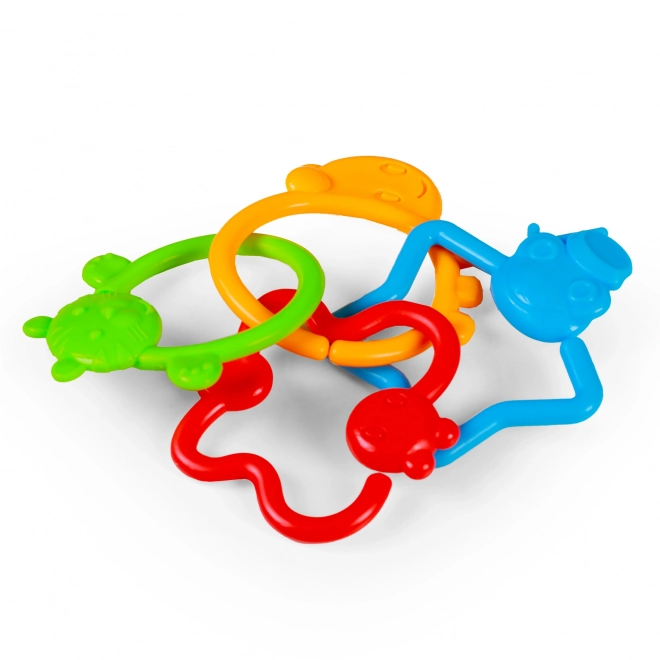 Colorful Baby Animal Shapes Rattle