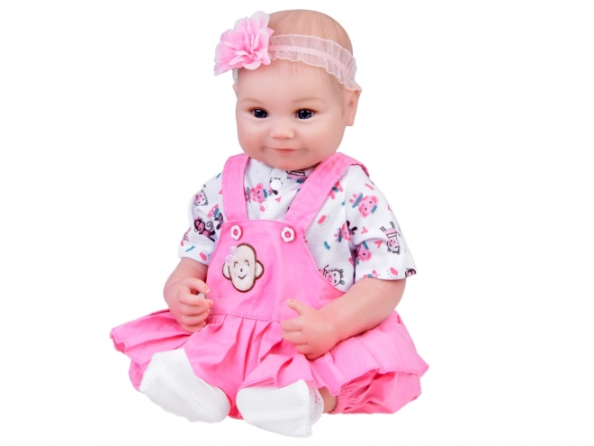 Charming Soft Baby Doll 50 cm with Diaper and Bottle