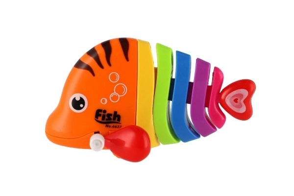 Colorful Wind-up Plastic Fish Toy