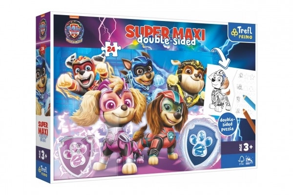 Paw Patrol Team in Action Double-Sided Maxi Puzzle 24 Pieces