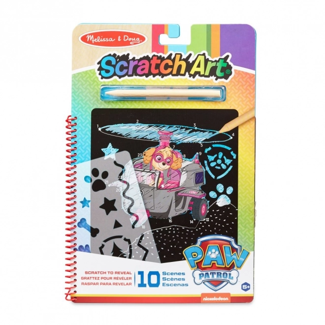 Paw Patrol Scratch Art Skye