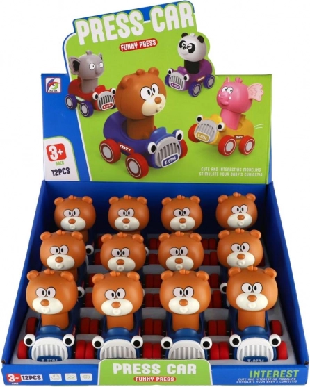 Knuffelbeer Druk en Rijd plastic