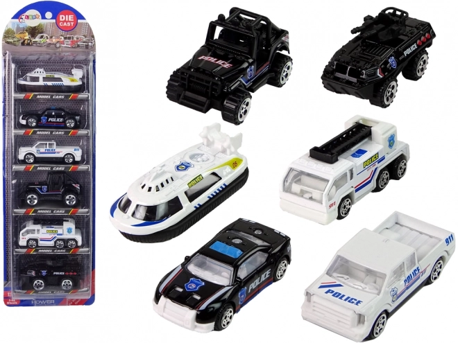 Police Car Set - Toy Vehicles 1:64