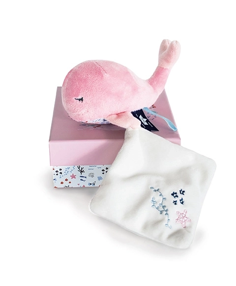 Pink Plush Whale Toy