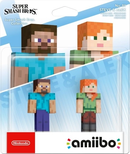 amiibo-figurer Steve og Alex – Super Smash Bros. (2 stk.)