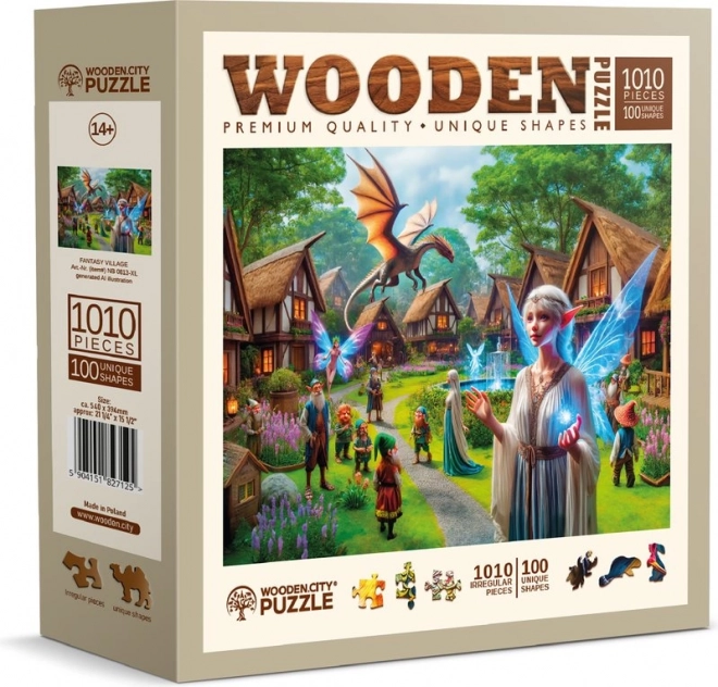 Wooden City Fantasy Village Wooden Puzzle