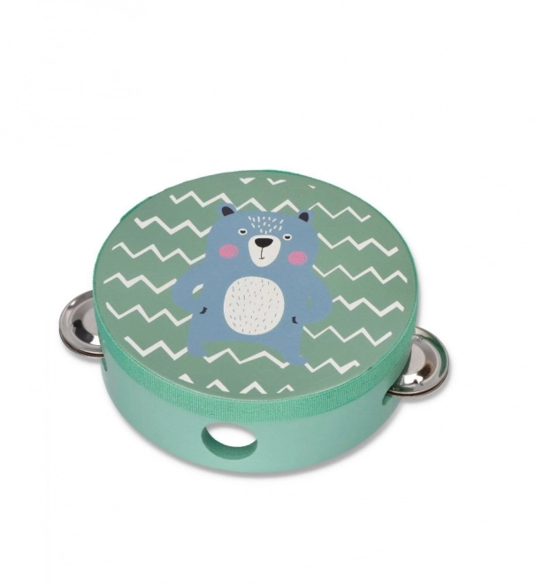 Tambourine with Bear Design