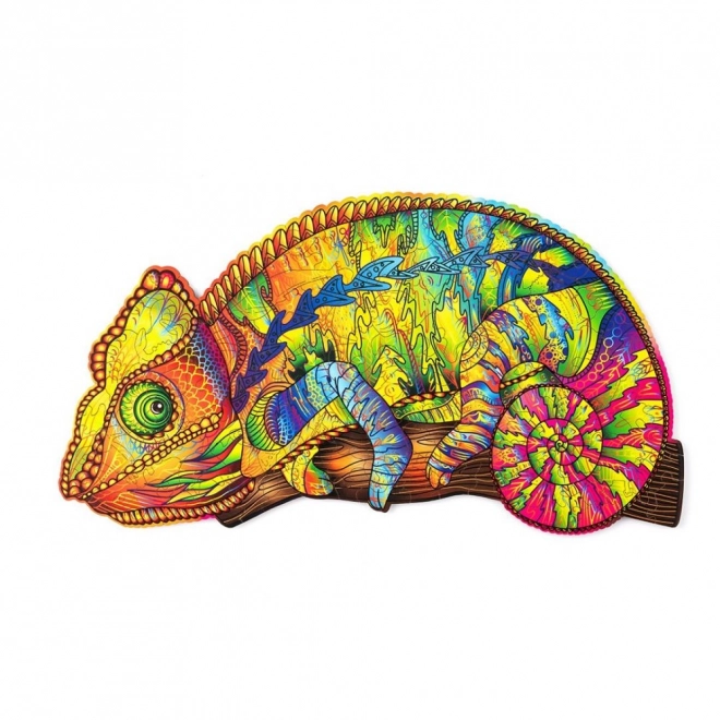 Wooden Chameleon Puzzle