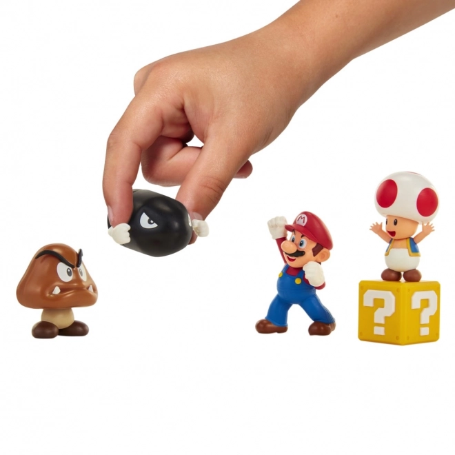 Set di figurine Super Mario Diorama 6 cm