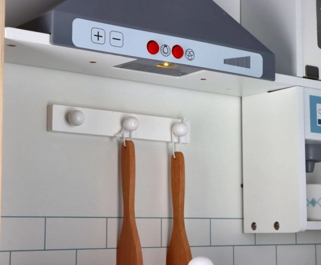 Interactive Wooden Kitchen with Range Hood