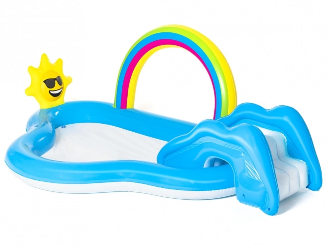 Inflatable Rainbow Playground with Slide for Garden