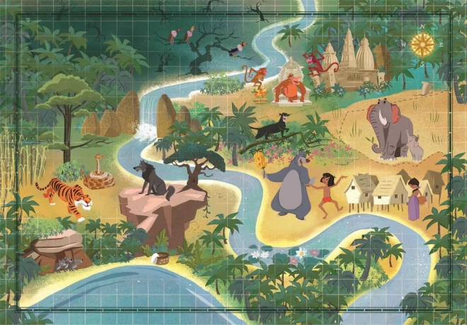 Compact Story Maps Puzzle - The Jungle Book