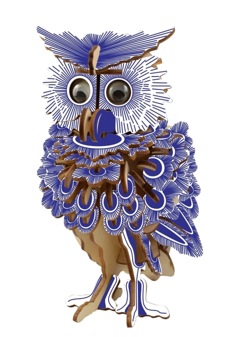 Colorful Owl Wooden 3D Puzzle