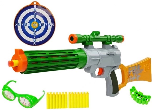 Foam Dart Gun with Target Gray