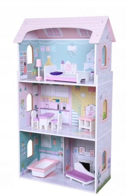 Strawberry Dollhouse with Three Levels