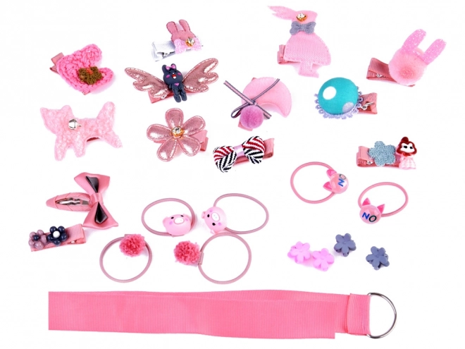 Charming Hair Clips and Bands Set for Girls