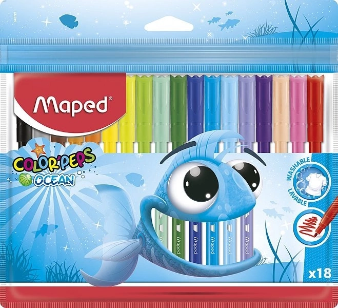 Fixy Color Ocean Washable Markers Set