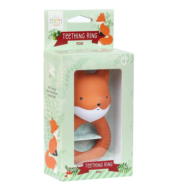 Fox Teether Natural Rubber