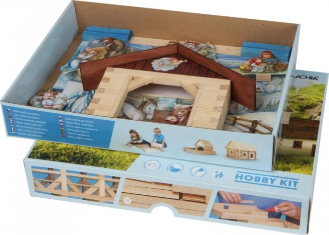 Wooden Nativity Scene Model Kit