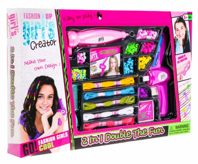 Hair Beads and Bracelet Making Kit for Kids