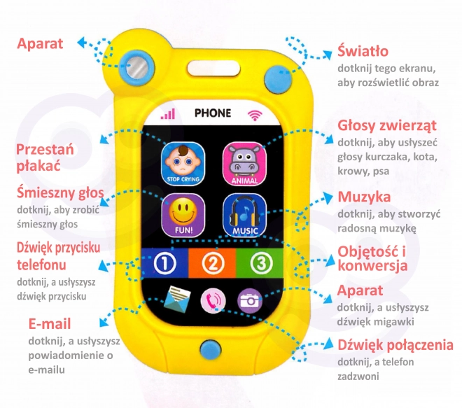 Interaktivní telefon pro děti WOOPIE