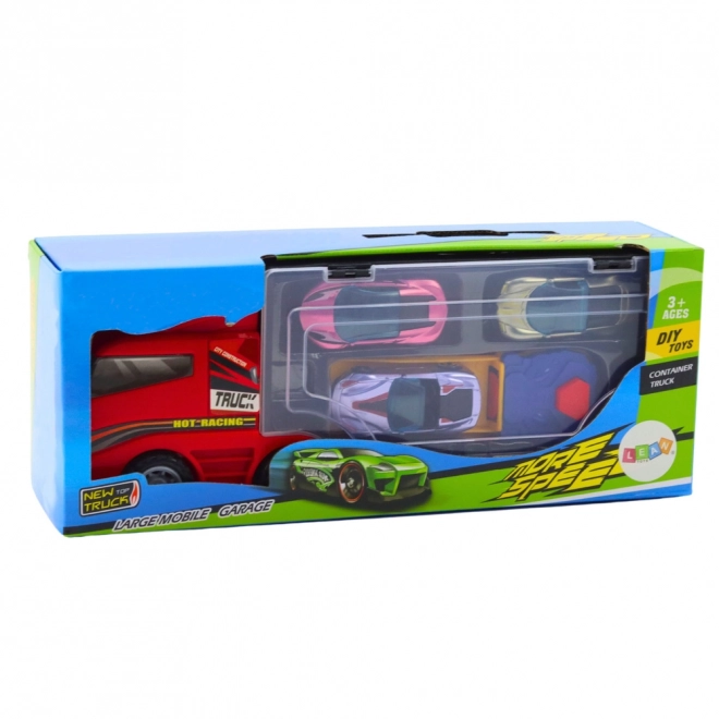 Camion con Auto e Garage