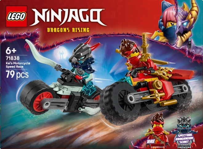 Lego Ninjago Kai und Motorradrennen